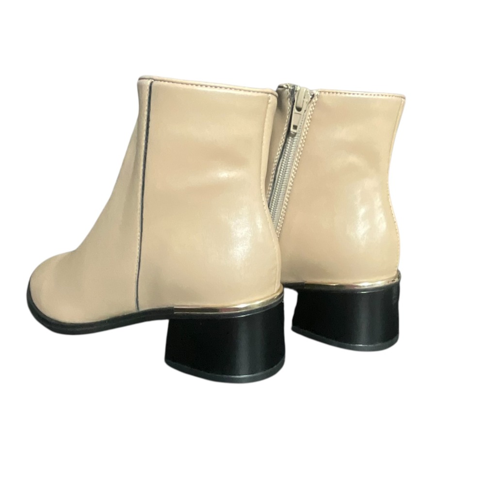 Italiana By Italian Shoemaker Boots Womens 8.5 Beige Zoriana Taupe Ankle Booties - Picture 16 of 16